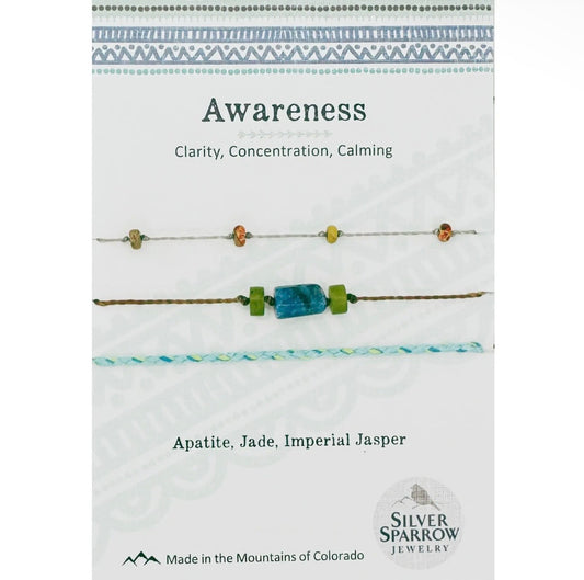 ‘Awareness’ Stackable Bracelet Trio