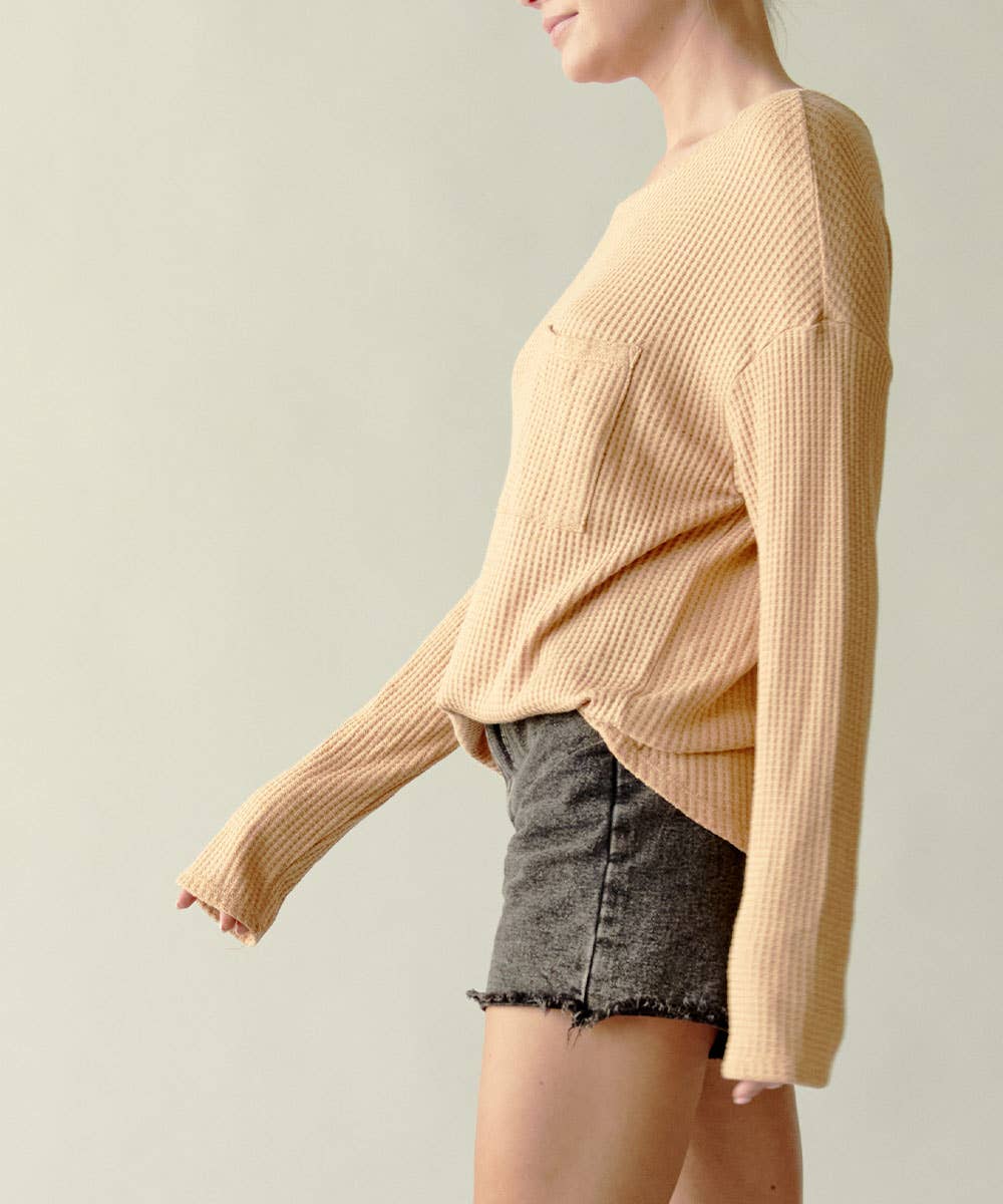 Bamboo Waffle Long Sleeve Shirt