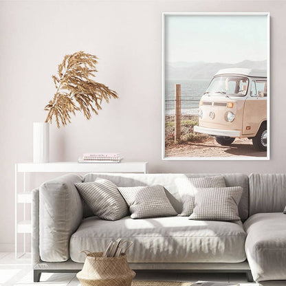 Coastal VW Van Print