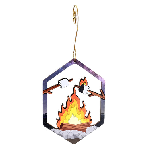 Campfire & Marshmallow Ornament