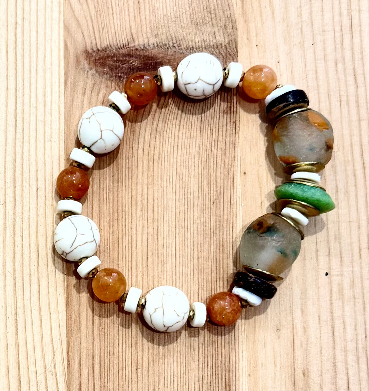 Wild Honey & Wanderlust Bracelet Collection | Jasper, Riverstone, Agate, Wood