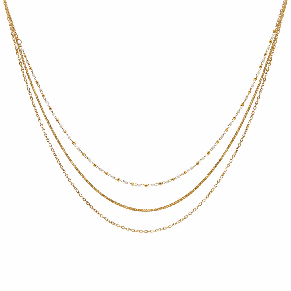 Diosa Triple Strand Necklace