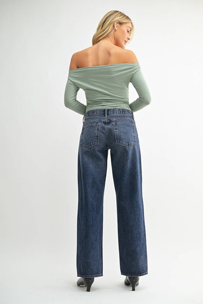 Low Rise Baggy Boyfriend Jeans