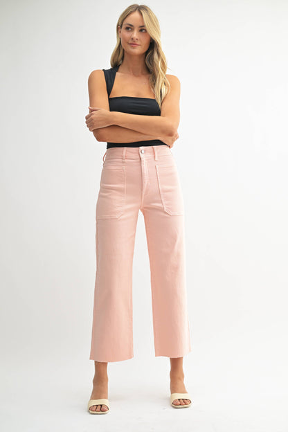Peach Wide Leg Denim | Made in USA