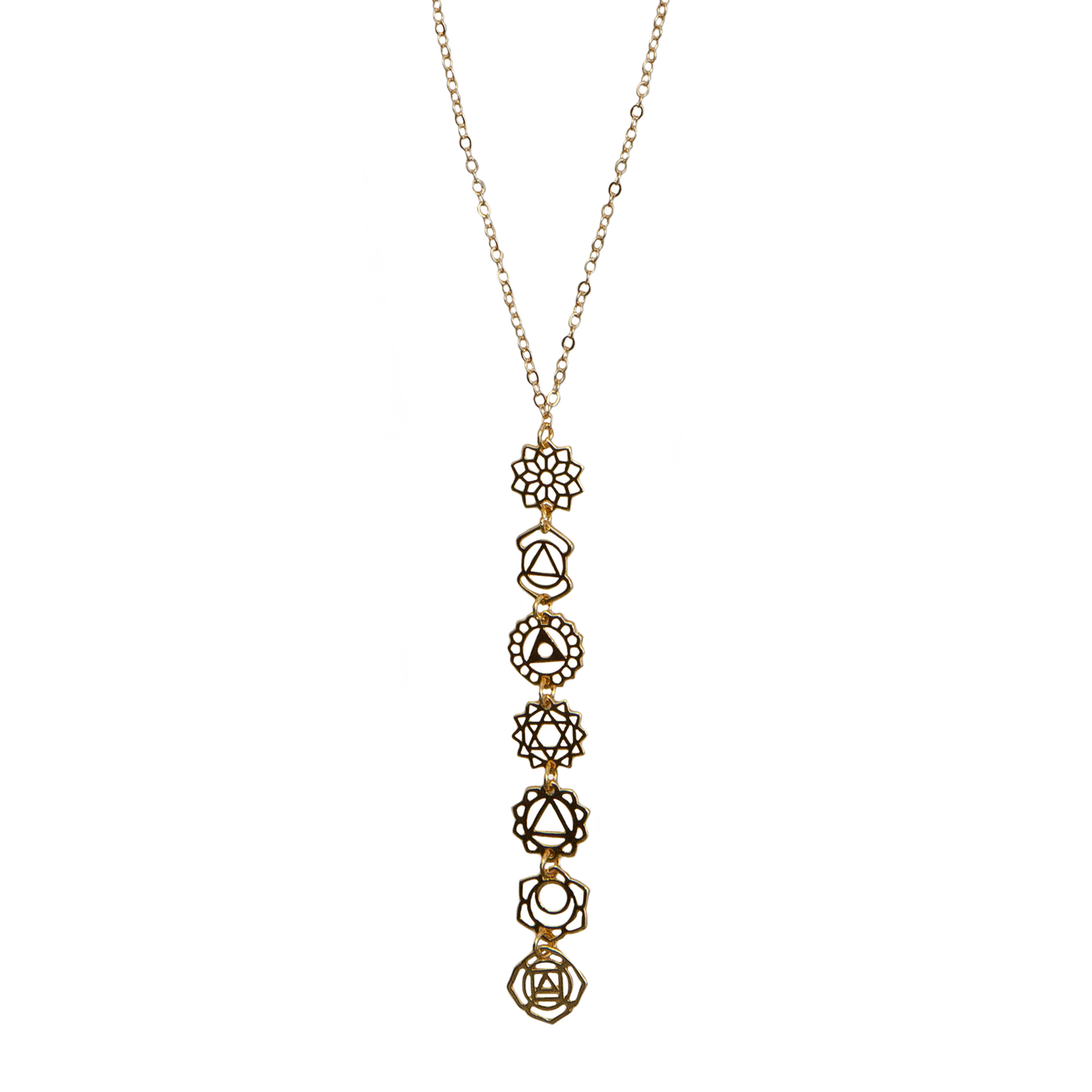 Golden Chakra Drop Necklace