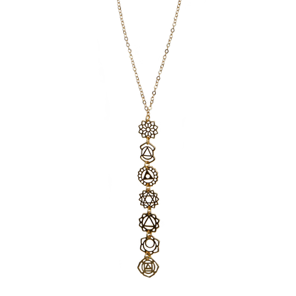 Golden Chakra Drop Necklace