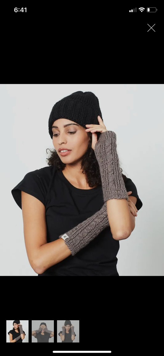 Fingerless Alpaca/Wool Gloves