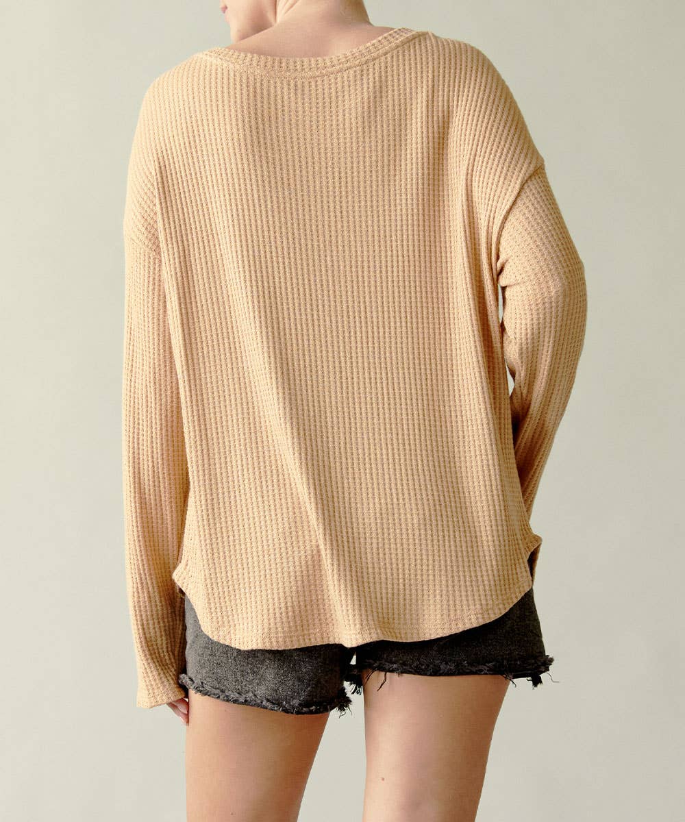 Bamboo Waffle Long Sleeve Shirt