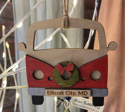 ‘Ellicott City’ VW Bus Ornaments