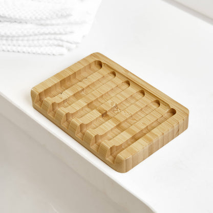 Slated Bamboo Soap Dish