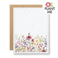 Plantable Card | Blank {wildflower border}
