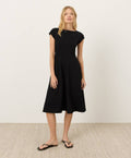 Fitted Top Ballet Neck Midi