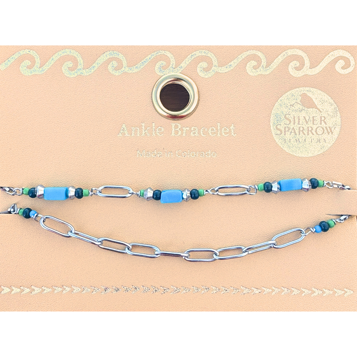 Turquoise Double Strand Anklet