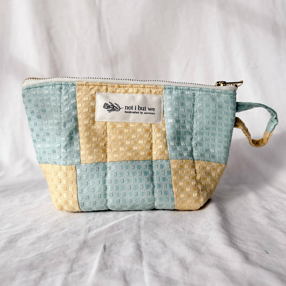 Upcycled Cotton/Linen Cosmetic Bag | 4 Color Options