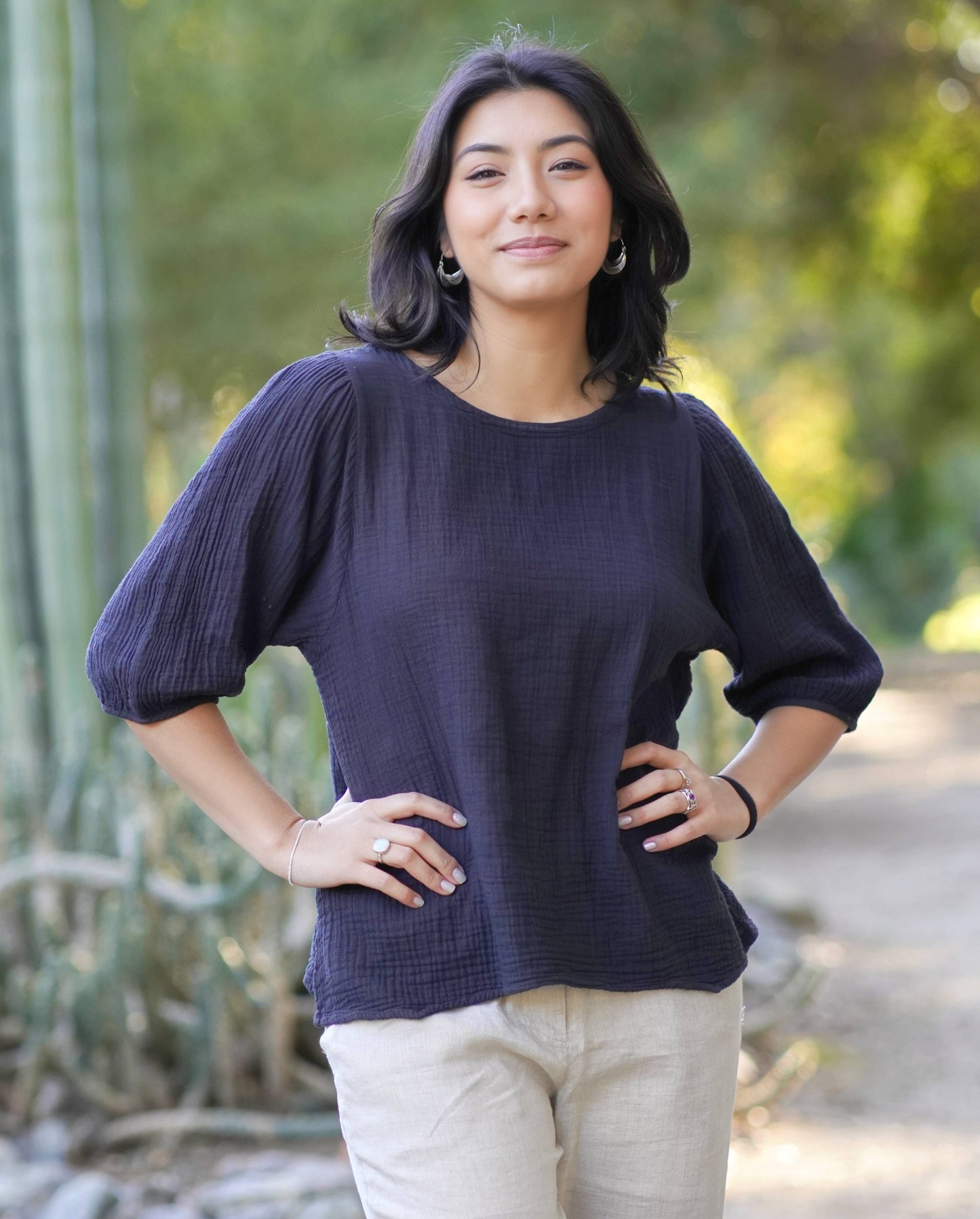 Taos Cotton Gauze Top