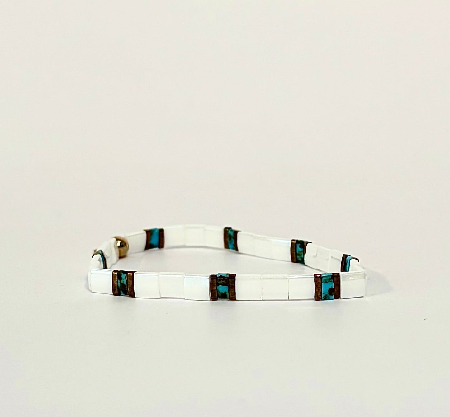 Flat Tila Bead Bracelets
