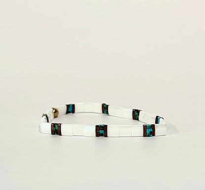 Flat Tila Bead Bracelets