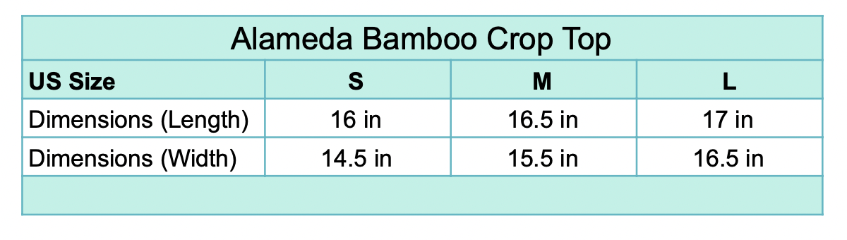 Alameda Bamboo Crop Top