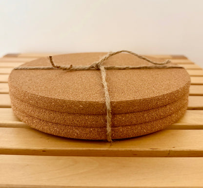 Natural Cork Trivets | Set of 3