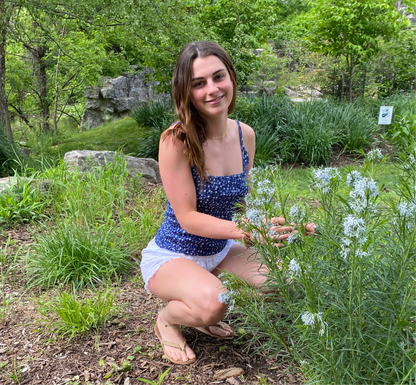 Organic Blue Floral Cami