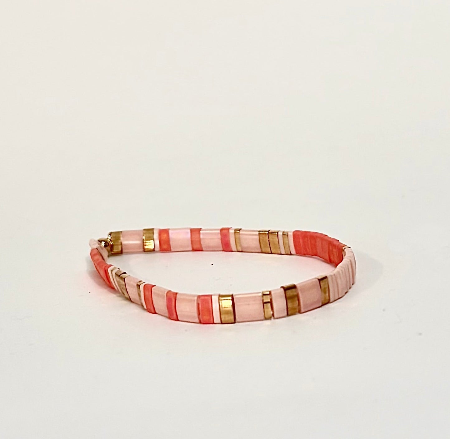 Flat Tila Bead Bracelets