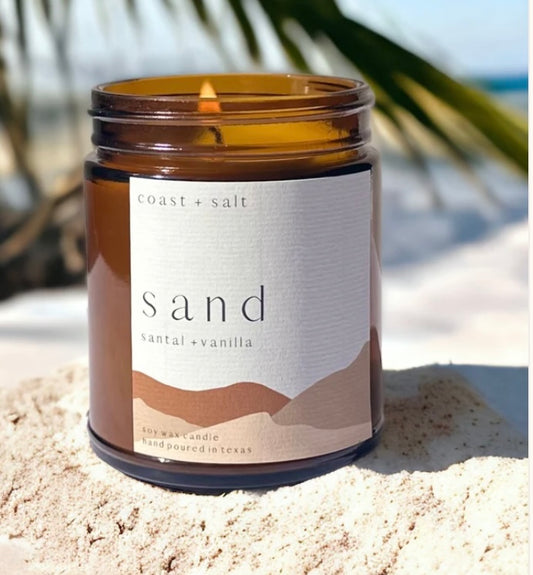 Sand | Santal + Vanilla Single Wick Candle