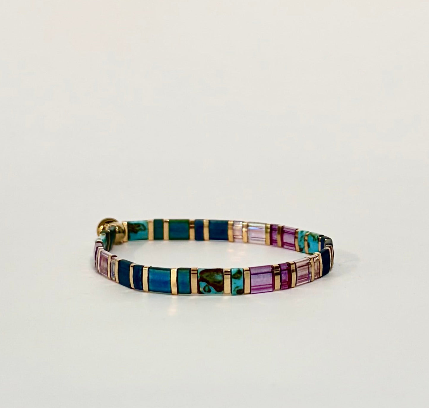 Flat Tila Bead Bracelets