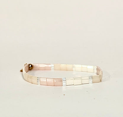 Flat Tila Bead Bracelets