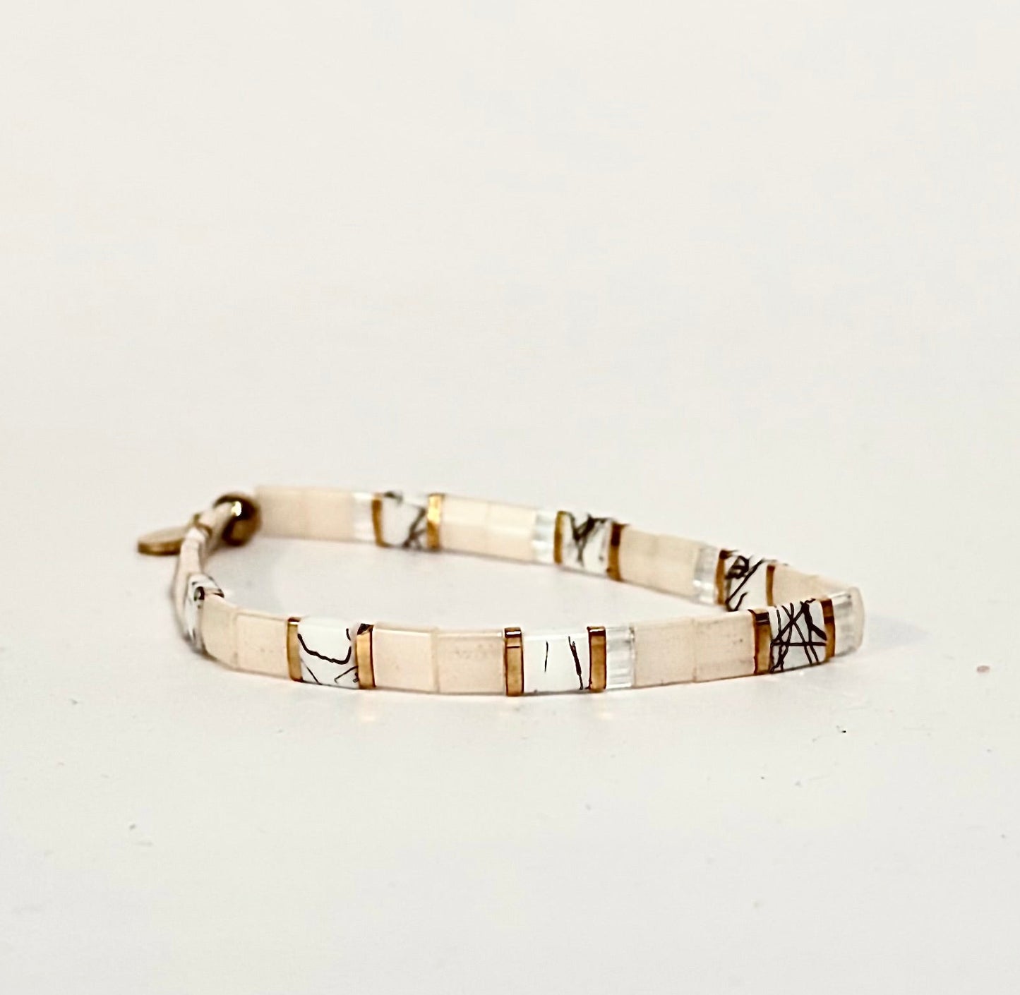 Flat Tila Bead Bracelets