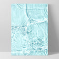 Pool Ripples Art Print. Water Reflections Blue Coastal Art