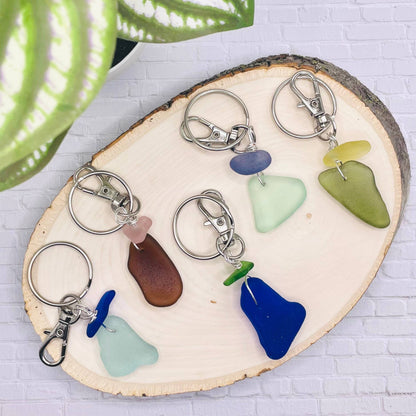 The Beachcomber- a Sea Glass Keychain