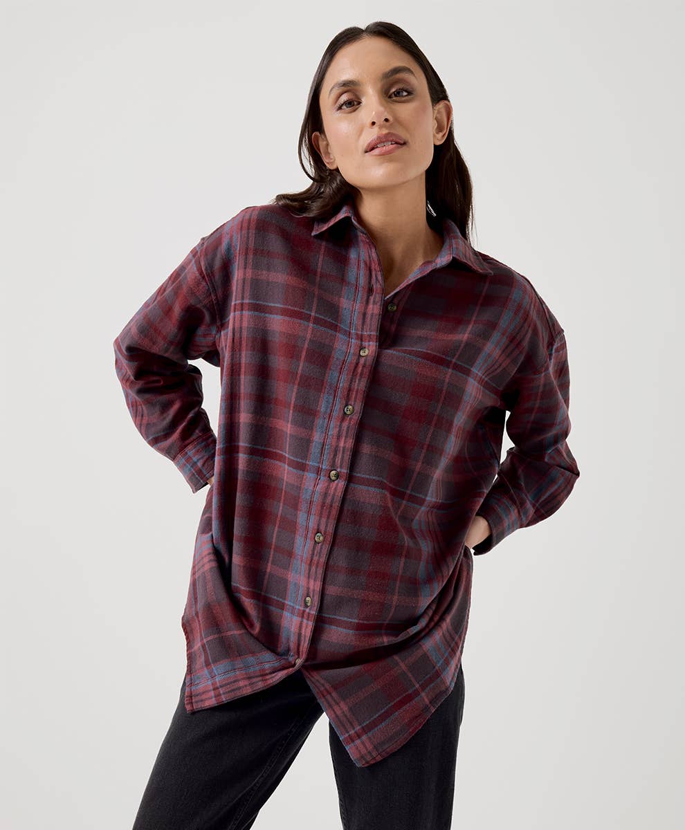 Oversized Women's Organic Flannel