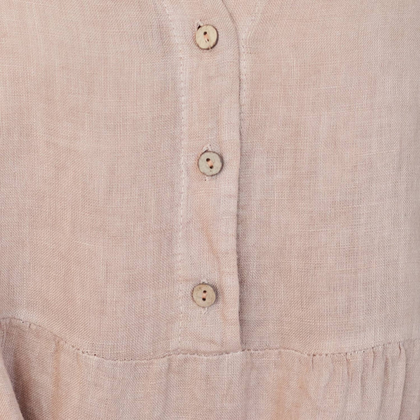 Linen Quarter Sleeve Midi