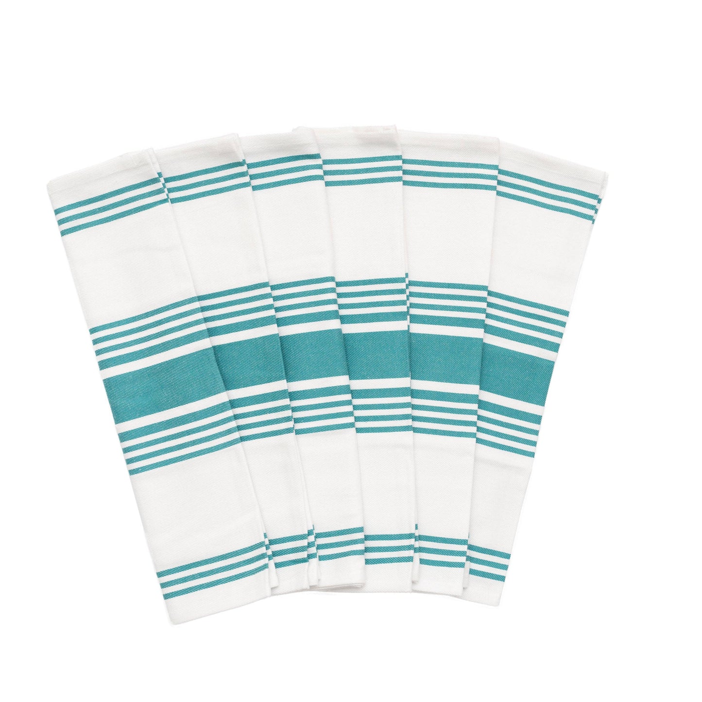 Striped Cotton Kitchen Towels with Hanging Loop
