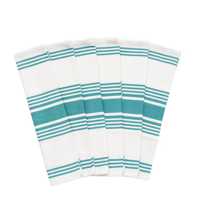Striped Cotton Kitchen Towels with Hanging Loop