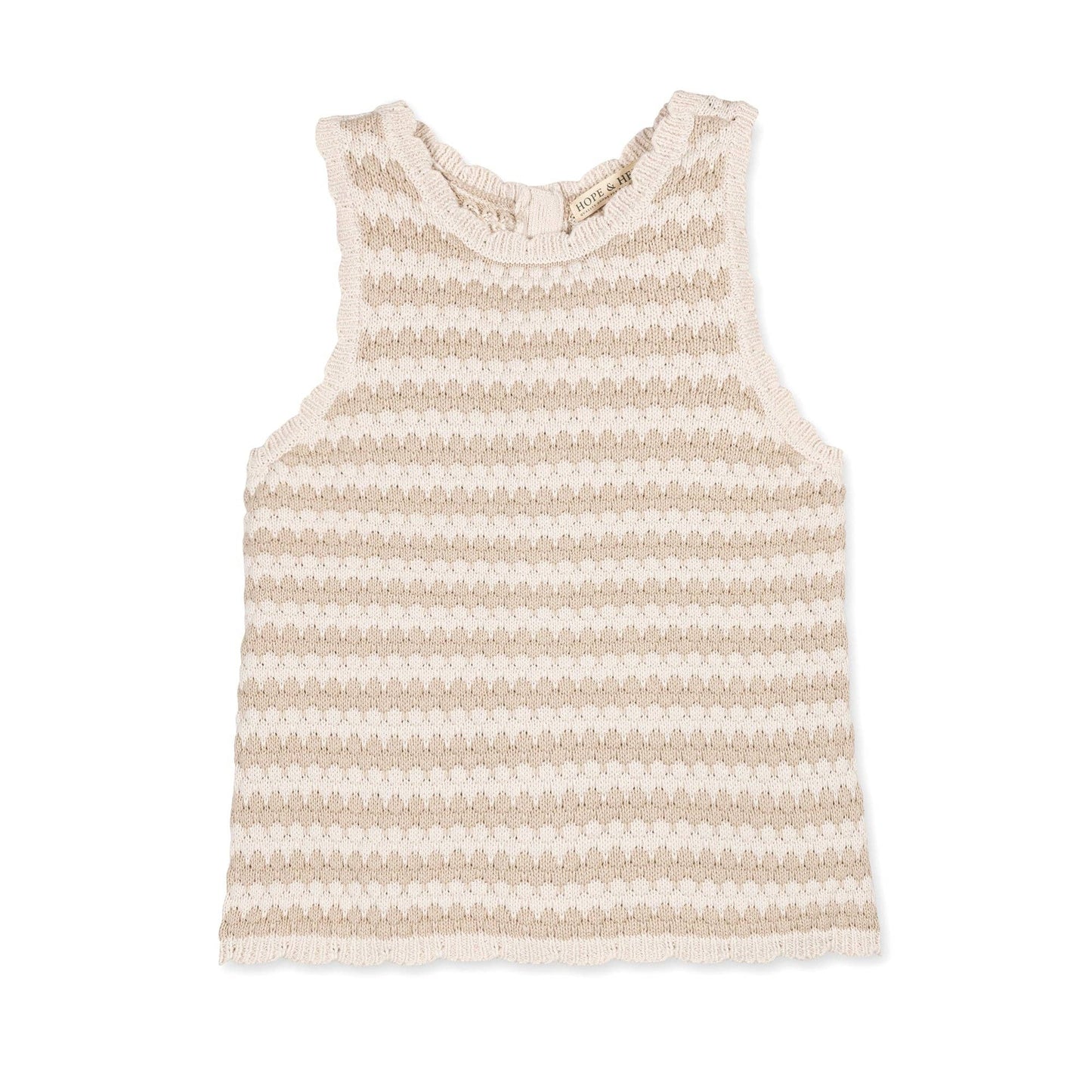 Organic Button Back Sweater Tank