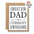 Plantable Card | Great job, Dad...