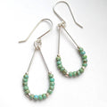 Turquoise Bead Drop Earrings