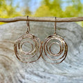 Brushed Gold Eternal Tide Earrings