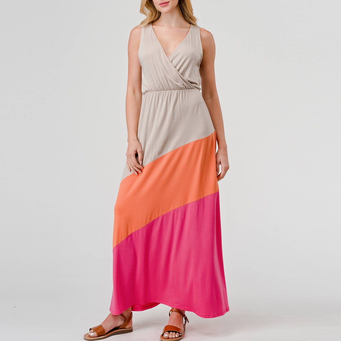 Retro Stripe Modal Maxi