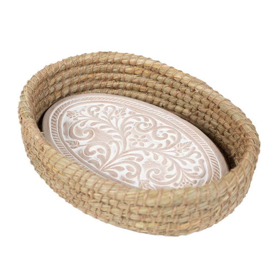 Bread Basket with Terracotta Warmer | Oval