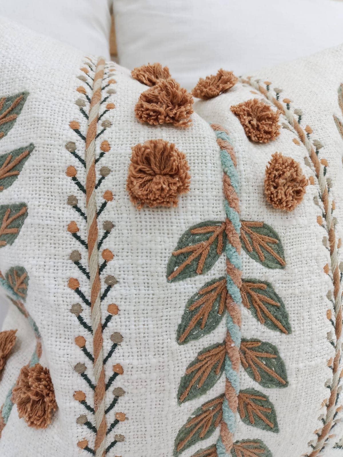 Leaf Berry Throw Pillow