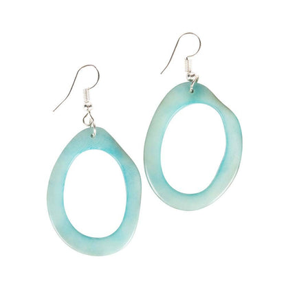 Tagua Oval Earrings