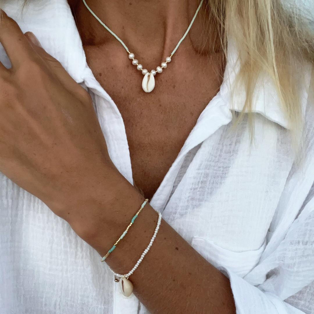 DOUBLE BRACELET ✿ SEAFOAM