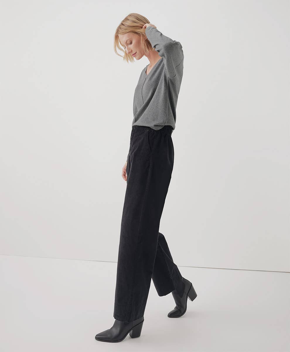 Organic Corduroy Palazzo Pants