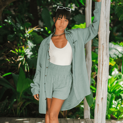 Venicia Stretch Top Cotton Shorts
