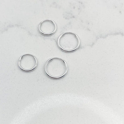 Hugger Hoop Earrings - Gold Fill