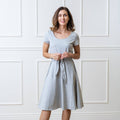Organic Tie-Waist A-Line Midi