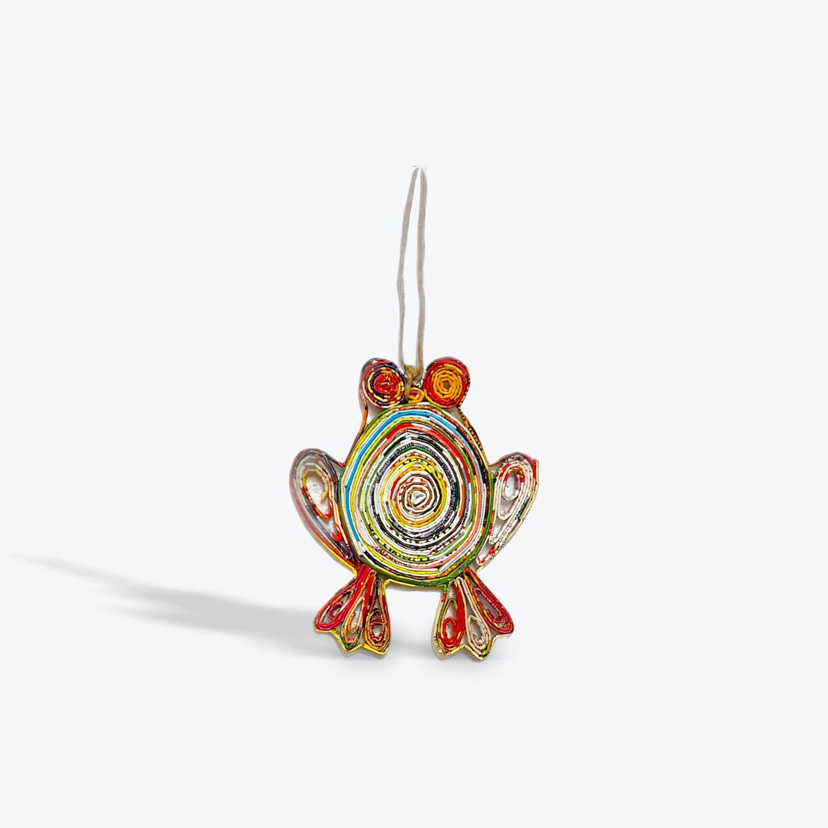 Recycled Paper Frog Ornament