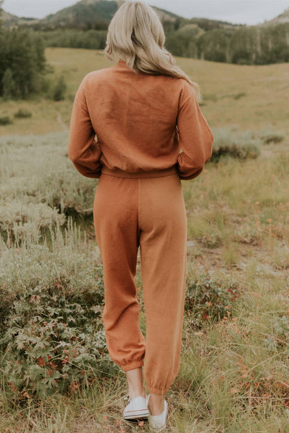 High Neck Crew Sweatshirt